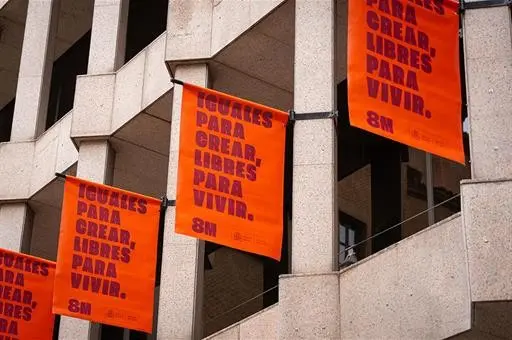 Banderolas por el D&iacute;a Internacional de la Mujer del Ministerio de Cultura