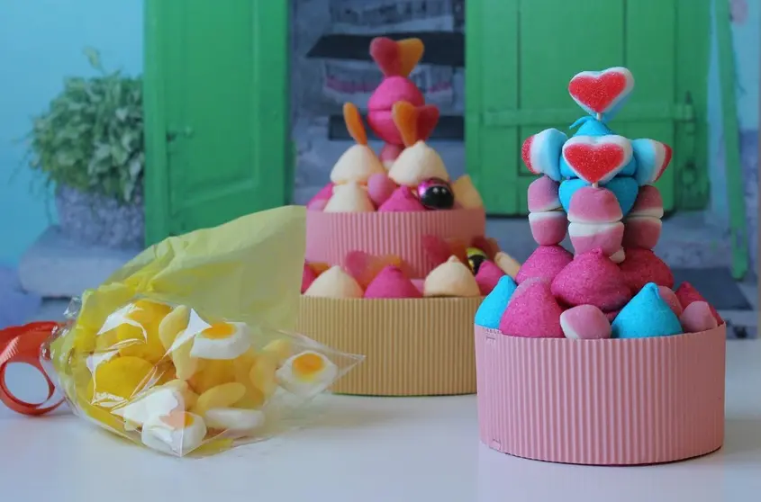 Dulces con gelatina